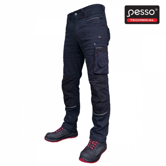 Kelnės Twill Stretch 215M tamsiai mėlynos 3.8350 Kelnės Twill Stretch 215M tamsiai mėlynos 3.8350