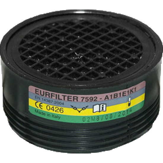Filtras A1B1E1K1 (puskaukei Euromask New) 1vnt. 3.620025 Filtras A1B1E1K1 (puskaukei Euromask New) 1vnt. 3.620025